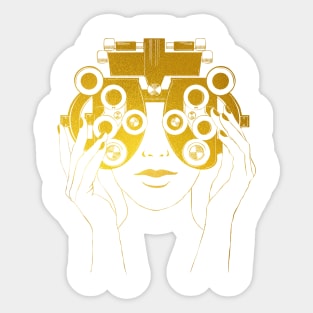 Optometry Art Sticker